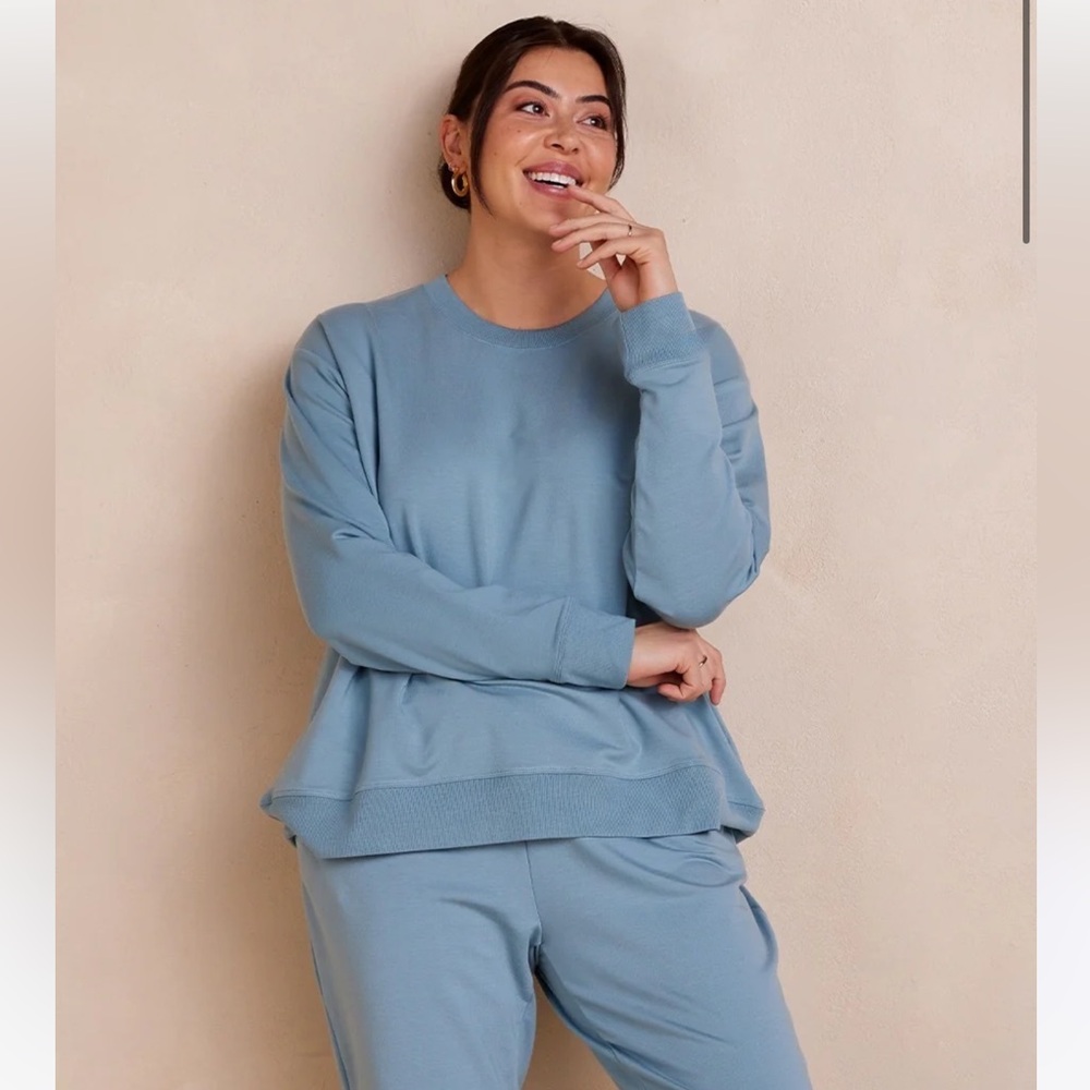 Summersalt The Softest French Terry Relaxed Crew - Medium